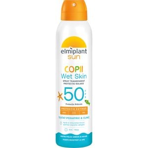 Spray protectie solara ELMIPLANT Sun Copii Wet Skin, SPF 50, 150ml