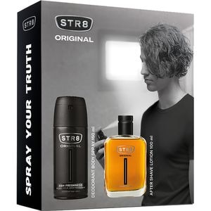 Set ingrijire corp si ten STR8 Original: Lotiune after shave, 100ml + Deodorant spray, 150ml