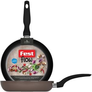Tigaie non-stick FEST Flow, 26cm, aluminiu, maro