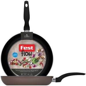 Tigaie non-stick FEST Flow, 28cm, aluminiu, maro