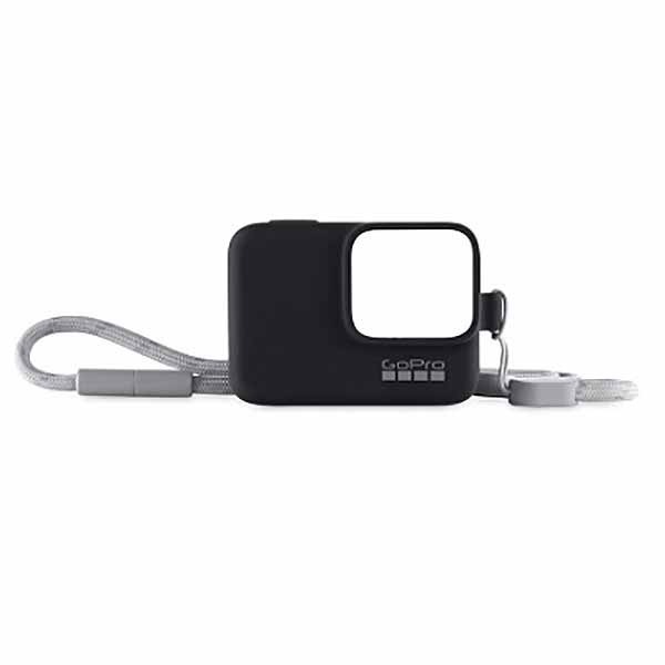 Husa de silicon + Snur reglabil GO PRO Sleeve, negru