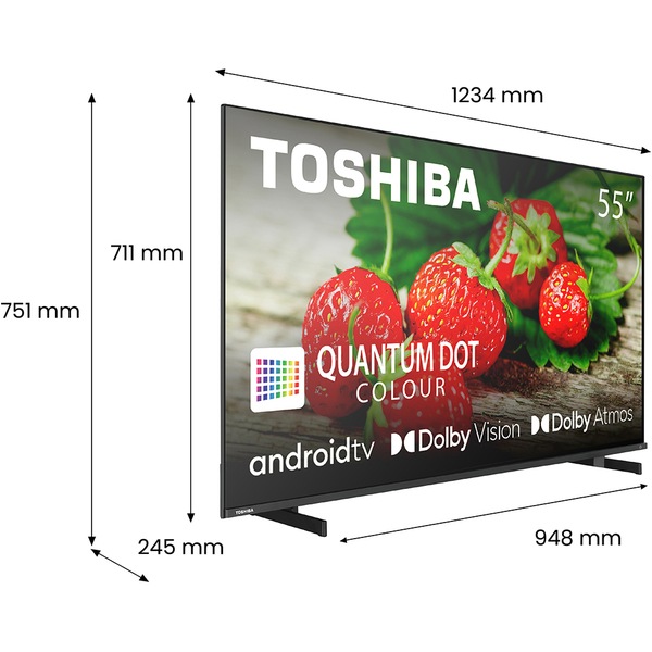 Televizor QLED Smart TOSHIBA 55QA5D, Ultra HD 4K, HDR, 139cm