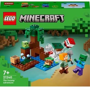 LEGO Minecraft: Aventura in mlastina 21240, 7 ani+, 65 piese