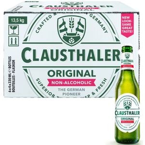 Bere blonda fara alcool Clausthaler Classic bax 0.33L x 24 sticle