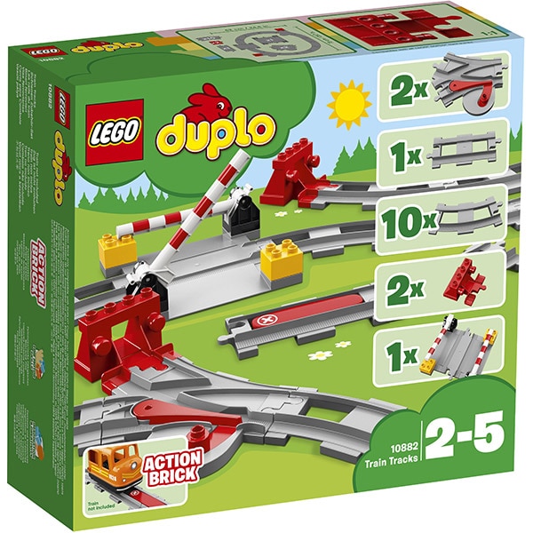 LEGO Duplo: Sine de cale ferata 10882, 2-5 ani, 23 piese