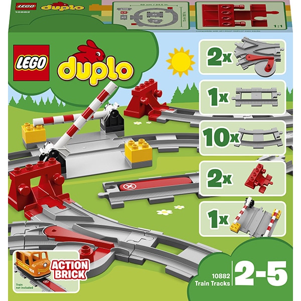 LEGO Duplo: Sine de cale ferata 10882, 2-5 ani, 23 piese