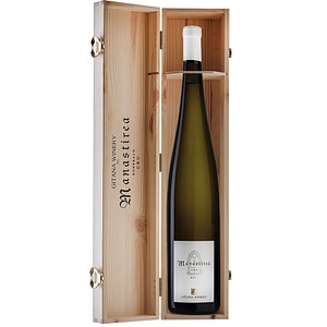 Vin alb sec Gitana Manastirea Wood Gift Box, 1.5L