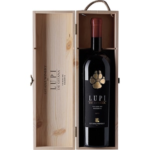 Vin rosu sec Gitana Lupi Wood Gift Box, 1.5L