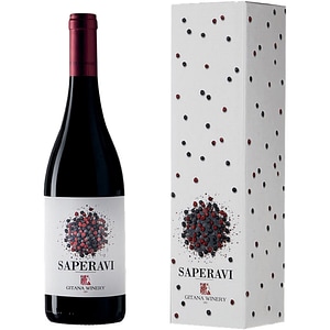 Vin rosu sec Gitana Saperavi Gift Box, 0.75L