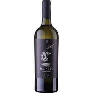 Vin alb sec Maestro Chardonnay Barrique, 0.75L