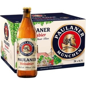 Bere alba Paulaner Munchen bax 0.5L x 20 sticle