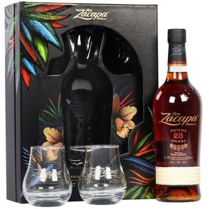 Set Rom Zacapa Centenario 23YO Sistema Solera G.r, 0.7L + 2 pahare