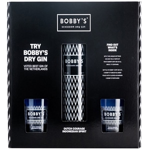 Set Gin Bobbys Dry, 0.7L + 2 pahare