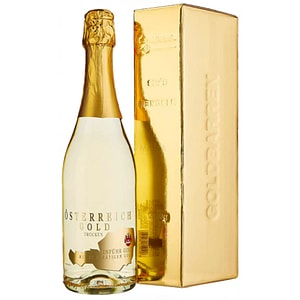 Vin spumant alb Osterreich Gold 23k GBX, 0.75L