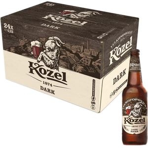 Bere neagra Kozel Dark bax 0.33L x 24 sticle