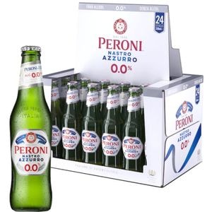 Bere blonda fara alcool Peroni Nastro Azzurro bax 0.33L x 24 sticle