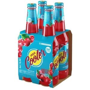 Bere cu arome Ursus Cooler Cirese bax 0.33L x 4 sticle 