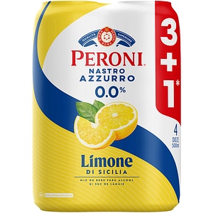 Bere cu arome Peroni Limone 3+1 bax 0.5L x 4 doze