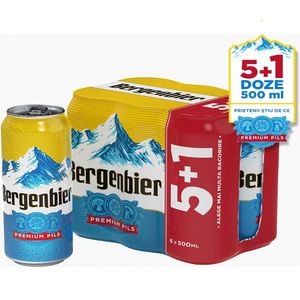 Bere blonda Bergenbier bax 0.5L x 6 doze
