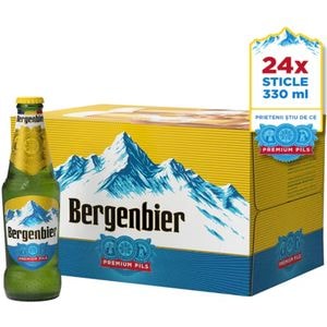 Bere blonda Bergenbier bax 0.33L x 24 sticle