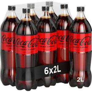 Bautura racoritoare carbogazoasa COCA-COLA Zero Zahar bax 2L x 6 sticle