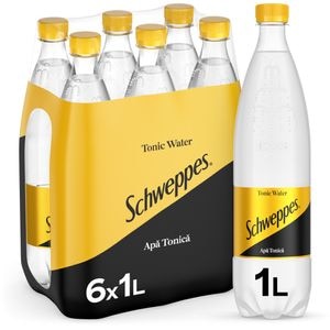 Bautura racoritoare carbogazoasa SCHWEPPES Tonic Water bax 1L x 6 sticle