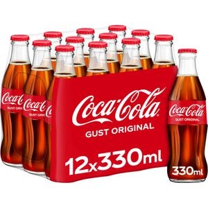 Bautura racoritoare carbogazoasa COCA-COLA Original bax 0.33L x 12 sticle