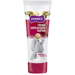 Crema depilatoare rapida FARMEC Ulei de argan, 150ml