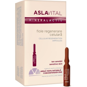 Fiole regenerare celulara ASLAVITAL Mineralactiv, 7buc x 2ml