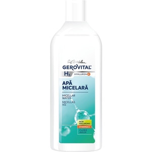 Apa micelara GEROVITAL H3 Hyaluron C, Acid Hialuronic & Vitamina C, 400ml