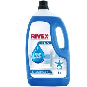 Solutie de curatat geamuri RIVEX Glass, Ocean, 4 l