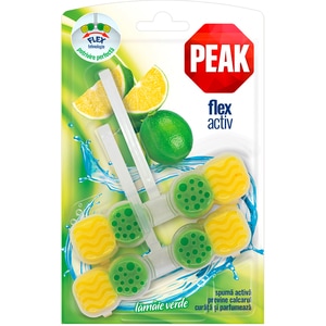 Odorizant toaleta PEAK Flex Activ Citrice, 2 x 48g