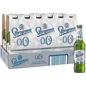 Bere blonda fara alcool Staropramen bax 0.33L x 24 sticle