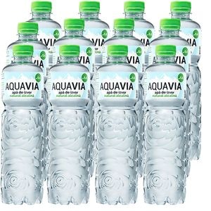 Apa plata alcalina AQUAVIA bax 0.5L x 12 sticle