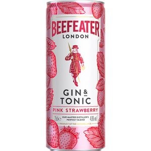 Cocktail cu alcool Beefeater Gin & Tonic Pink Strawberry bax 0.25L x 12 doze