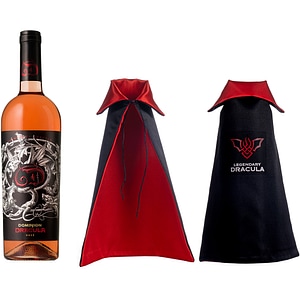 Vin rose sec Dominion Dracula + Mini Pelerina Sticla, 0.75L