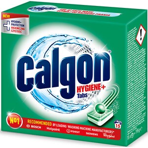 Tablete anticalcar CALGON Hygiene+, 15 bucati