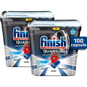 Detergent pentru masina de spalat vase FINISH Quantum Ultimate, 2 x 50 tablete