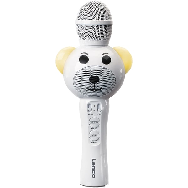 Seem another teens Microfon karaoke LENCO BMC-060WH, Bluetooth, USB, alb