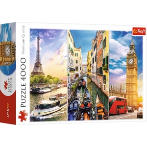 Puzzle TREFL 4000 calatorie in europa