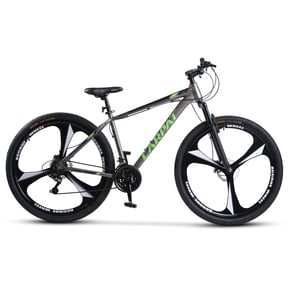Bicicleta Mountain Bike Carpat Acura C2970M, Jante Magneziu, 21 viteze, Roti 29 Inch, Cadru Aluminiu 6061, Frane pe Disc, Gri/Negru/Verde