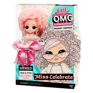 Papusa L.O.L. Surprise! OMG Birthday Doll - Miss Celebrate