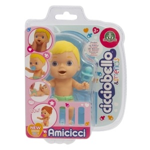 Papusa Bebelus Giochi Preziosi Cicciobello Amicicci Baietel cu Par Blond