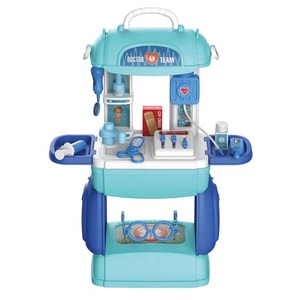 Trusa de Doctor pentru Copii Salamandra Kids, Unelte si Accesorii, Albastru