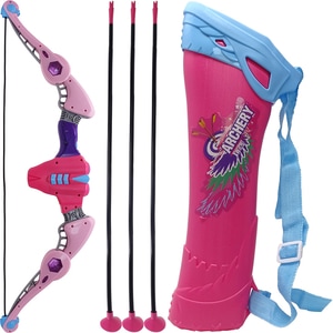 Set arc , 3 sageti, teaca, tinta, Salamandra Kids multicolor
