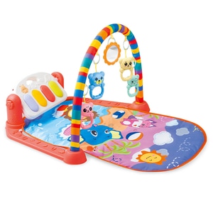 Centru de Activitati 4 in 1 pentru Bebelusi SALAMANDRA KIDS, Salteluta muzicala cu Lumini Creativa si Interactiva