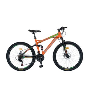 Bicicleta BMX, Roti 20 Inch, Frane C-Brake, Carpat Jumper C2017A, Cadru Negru cu Design Verde