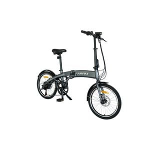 Bicicleta Electrica (E-BIKE) Pliabila, Shimano Tourney TY-300, 6 Viteze, Carpat C1005E, Gri cu Alb