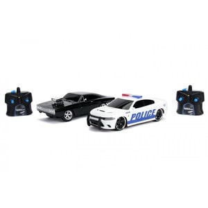 Set Masinute Fast And Furious Radiocomanda Toyota Supra&Dodge Charger Srt Scara 1:16