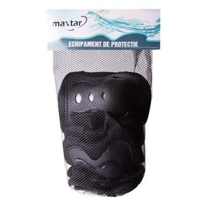 Set protectie MAXTAR coate, genunchi si brate, marime L, negru